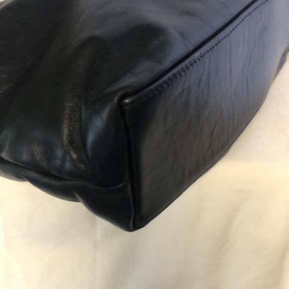 ATALLA dark blue genuine leather vintage shoulder handbag. - Picture 9 of 12